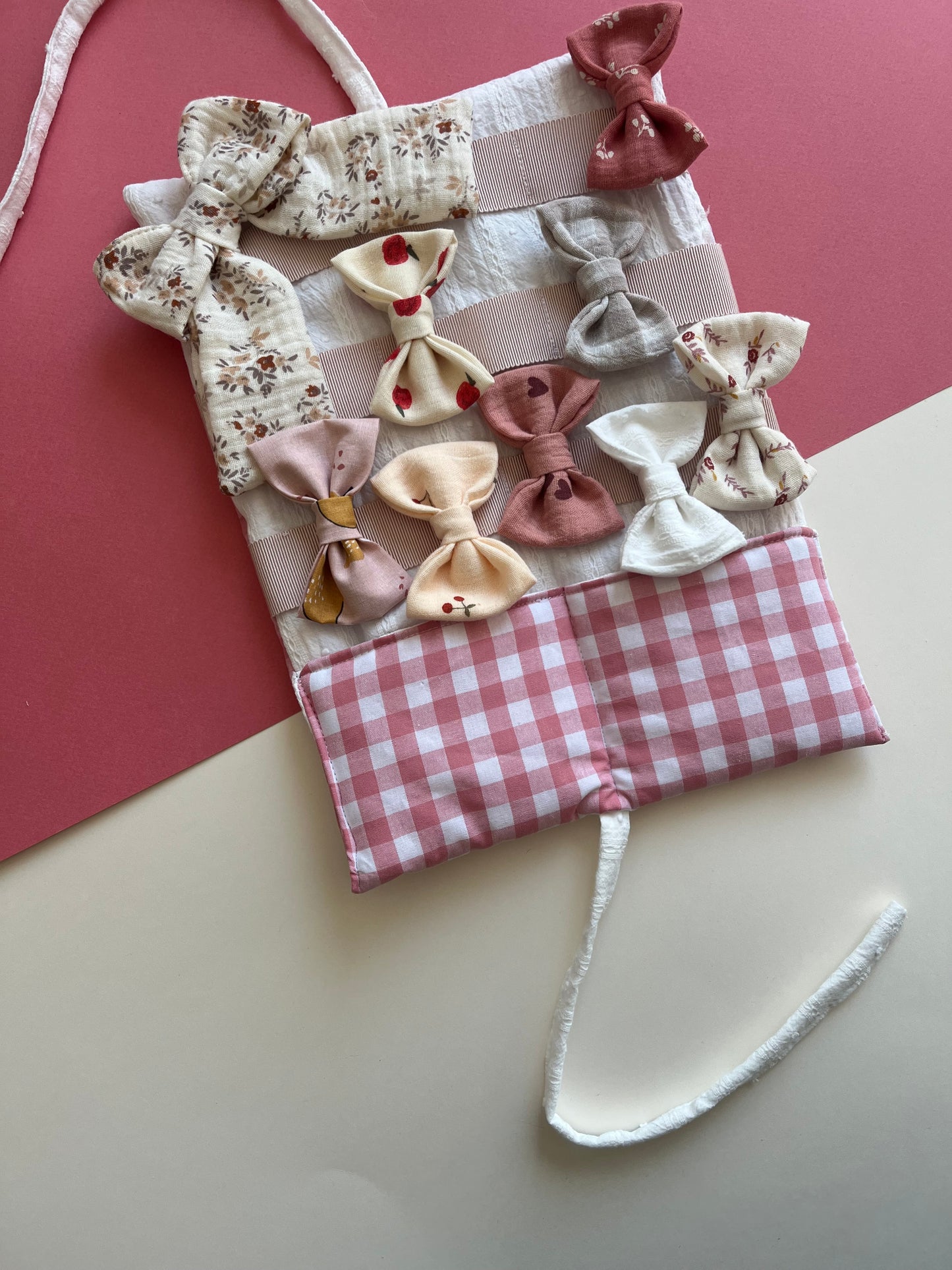 Pochette à barrettes et chouchous personnalisable