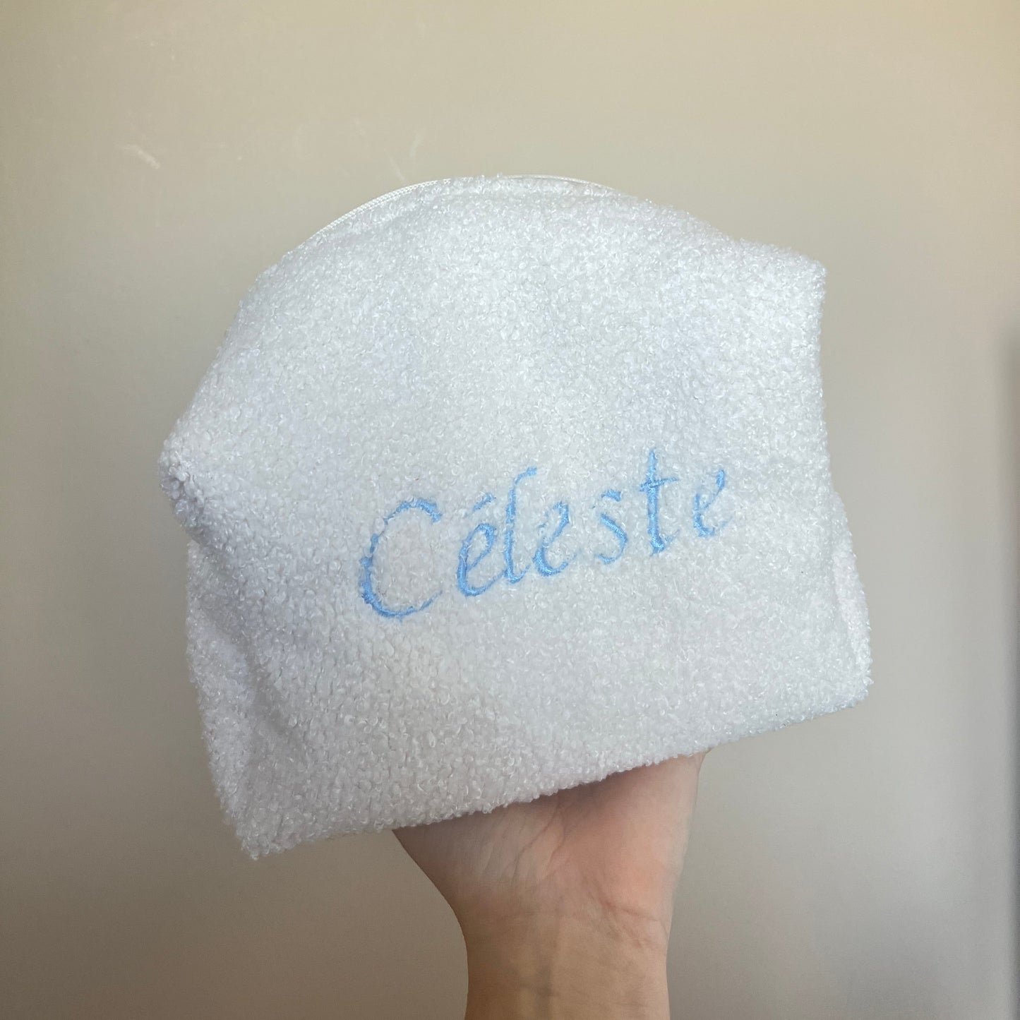Les trousses de toilettes bouclettes personnalisable - Taille medium