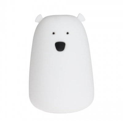 Veilleuse en silicone ours - BLANCHE - LITTLE L TEO BEAR