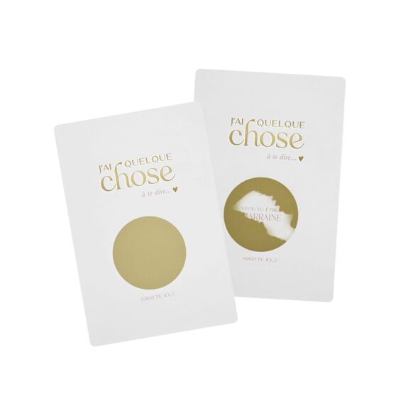 Carte à gratter "Veux tu être parrain ?"