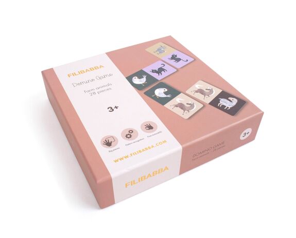 Jeu Domino 28 pces - Animaux de la ferme