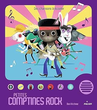 Livre bébé "Petites comptines rock"