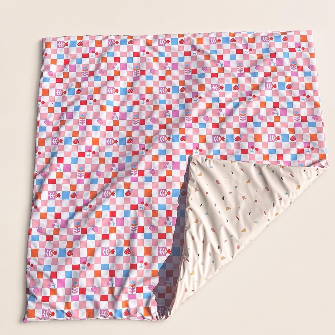 Tapis d'activité imperméable - Carreaux