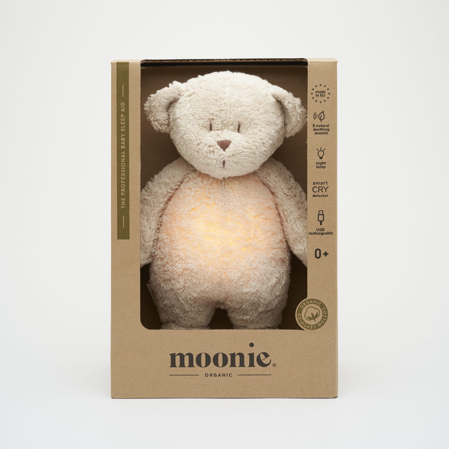 Moonie - ourson veilleuse nature bio sable