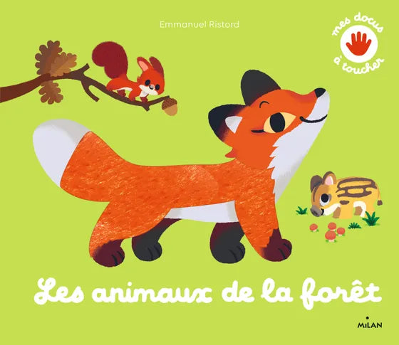 Livre bébé "Mes docs à toucher les animaux de la forêt"
