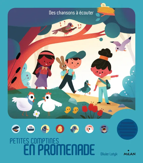 Livre bébé "Petites comptines en promenade"