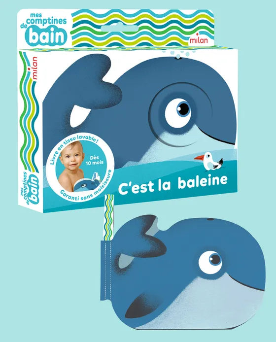 Livre de bain - c'est la baleine
