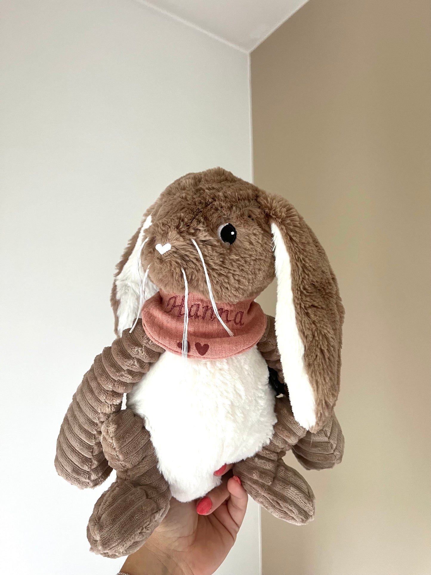 Bavoir/ bandana brodé pour doudou personnalisable