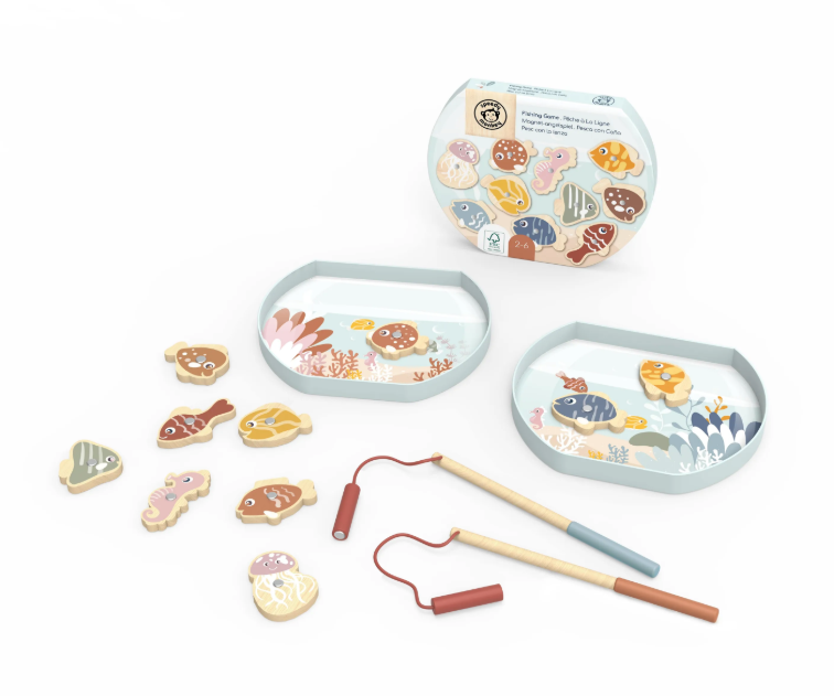 Pêche à la ligne - Jeux en bois 2+
