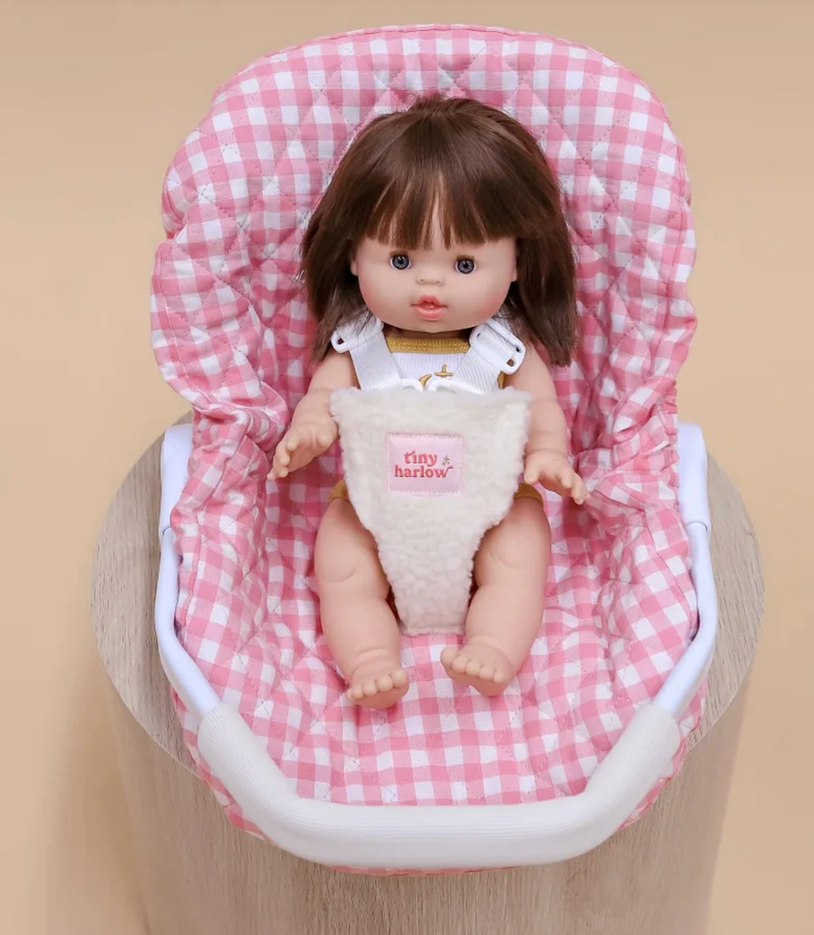 Coque vichy rose Tiny Harlow – Le cosy de poupée