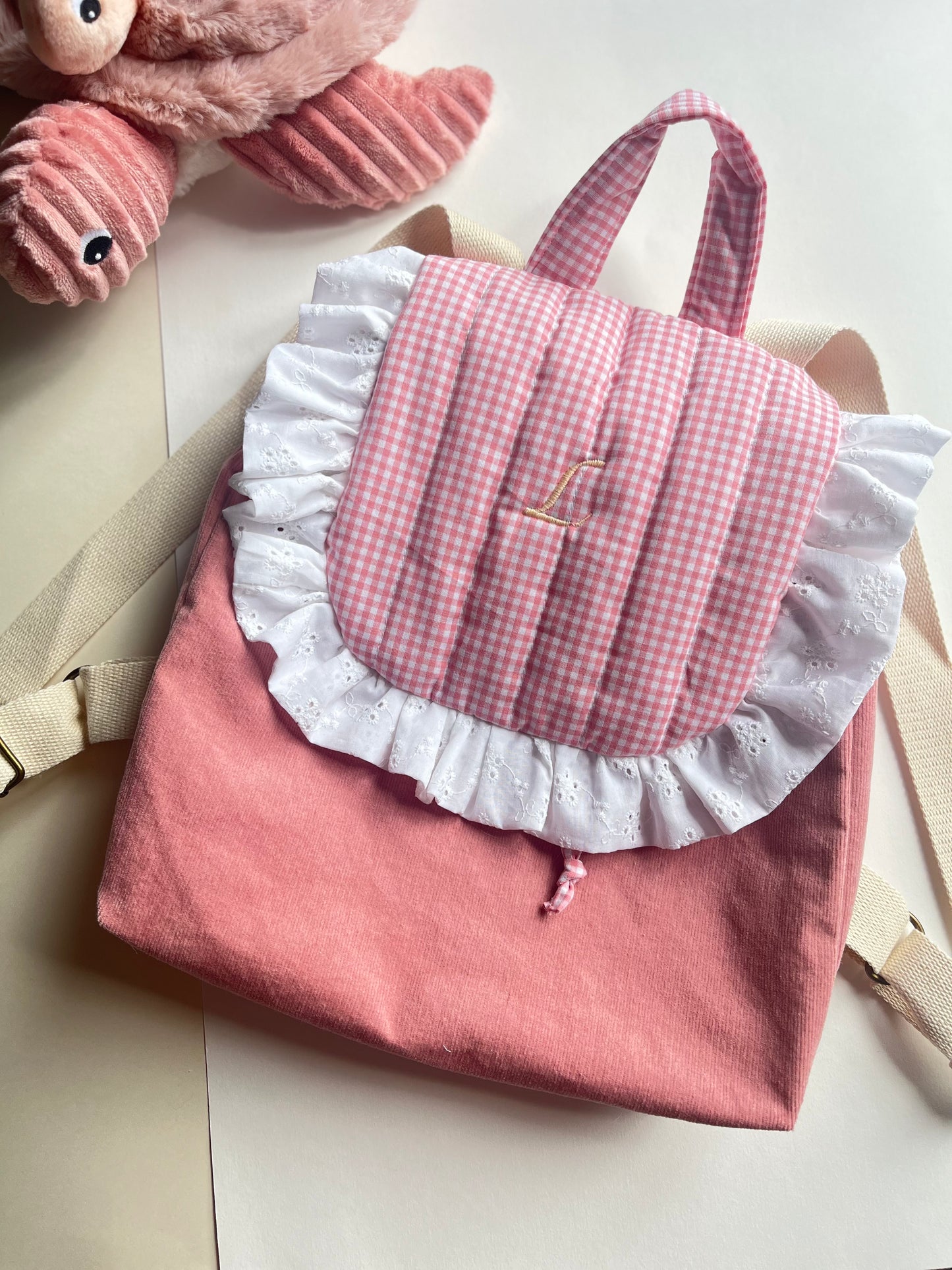 Sac à dos velour enfant - personnalisable