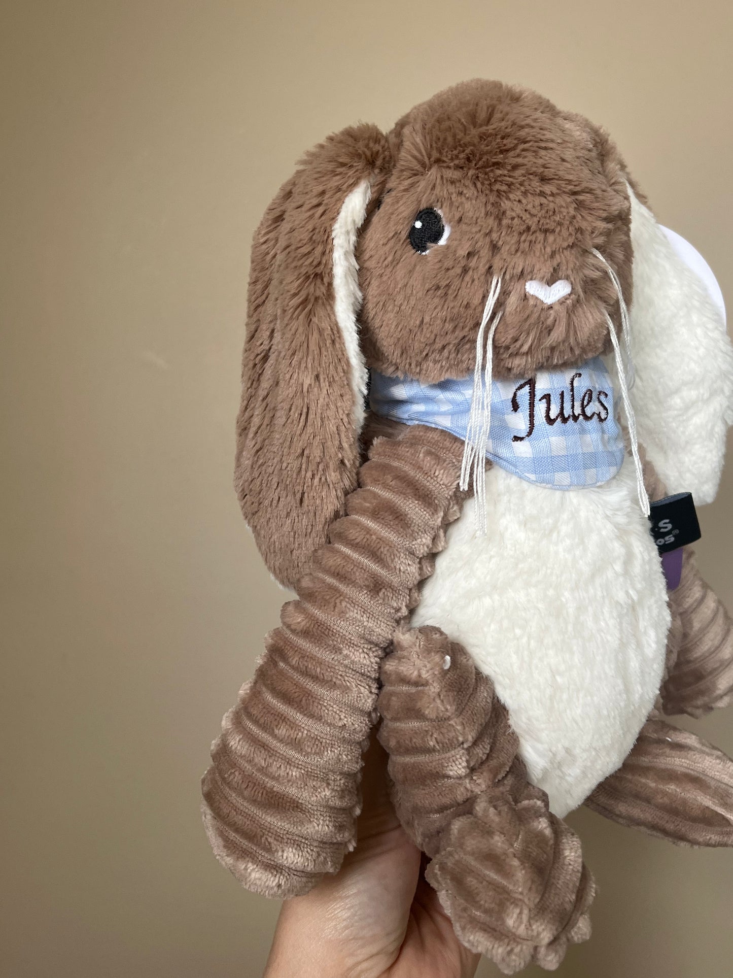 Doudou lapin marron - Les Déglingos