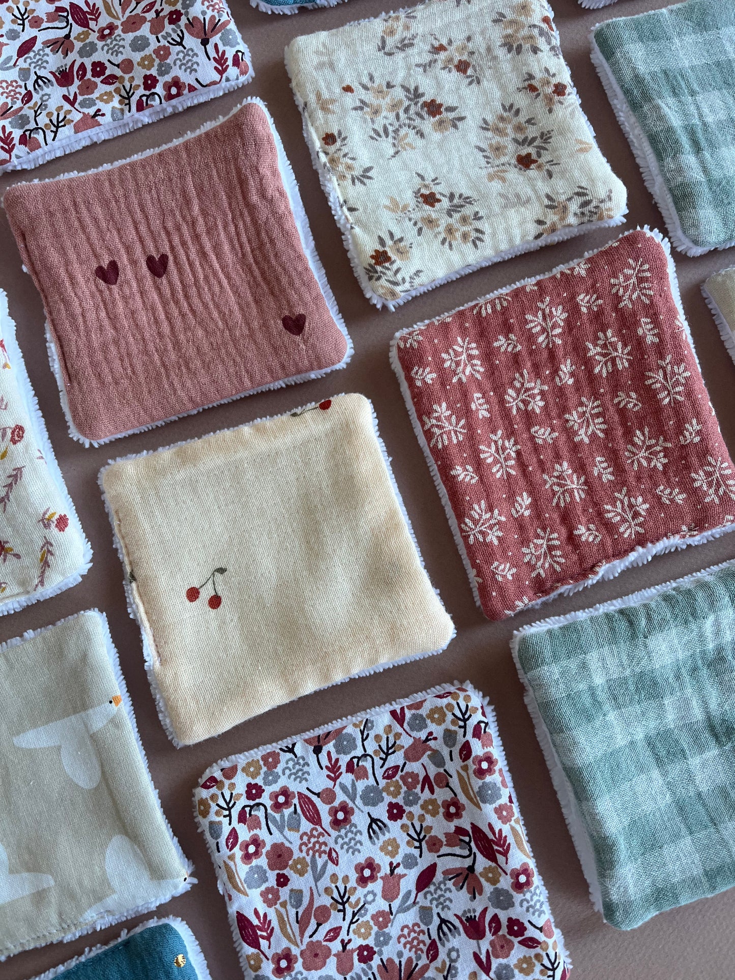 Les packs de cotons lavables réutilisable