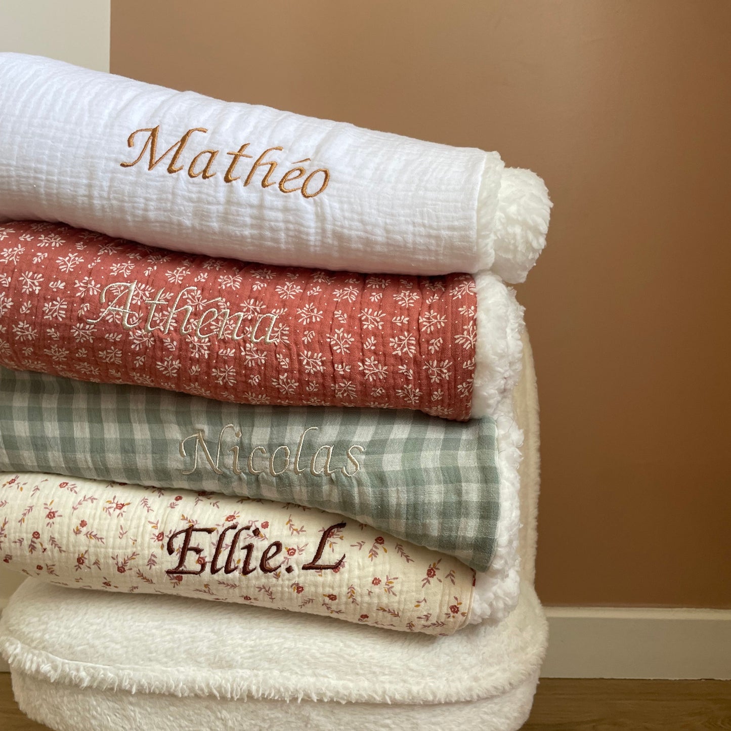 Les couvertures chaude bébé personnalisable ☁️