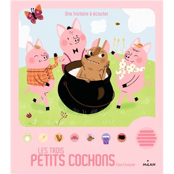 Livre sonore bébé "Les trois petits cochons"