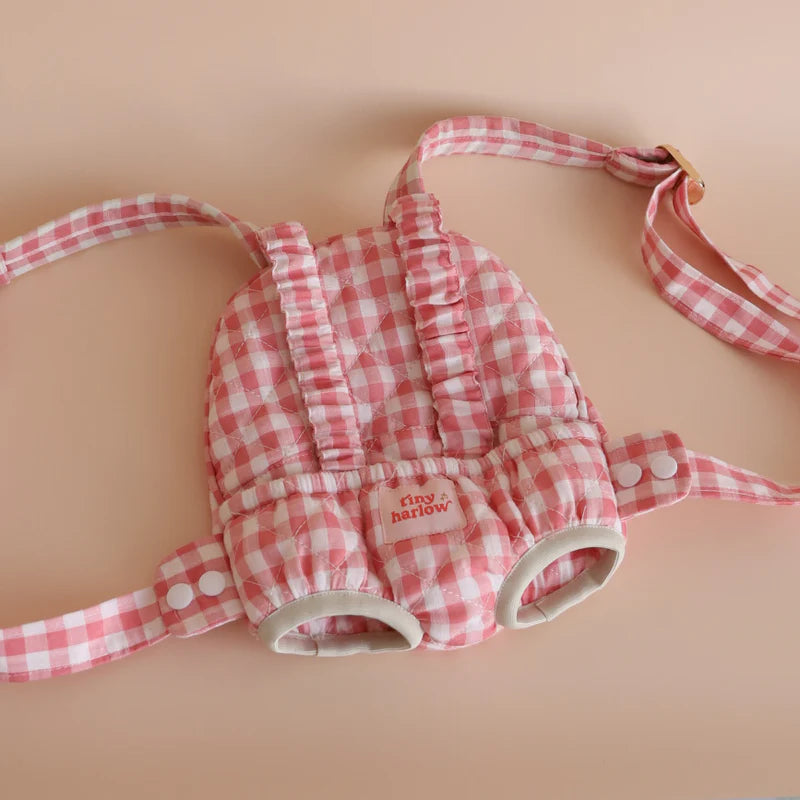 Porte bébé vichy rose Tiny Harlow