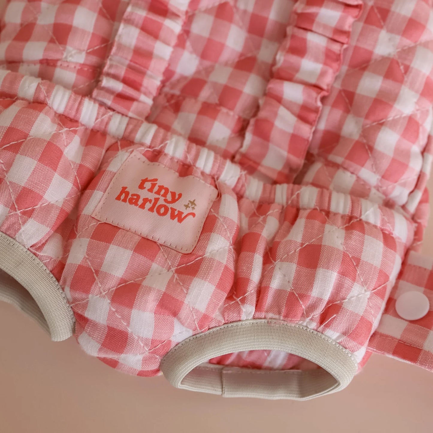 Porte bébé vichy rose Tiny Harlow