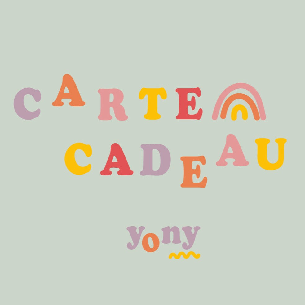 E-Carte cadeau Yony-conceptstore.fr