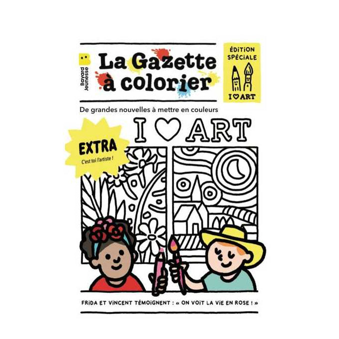 Gazette de bébés à colorier - I love ART