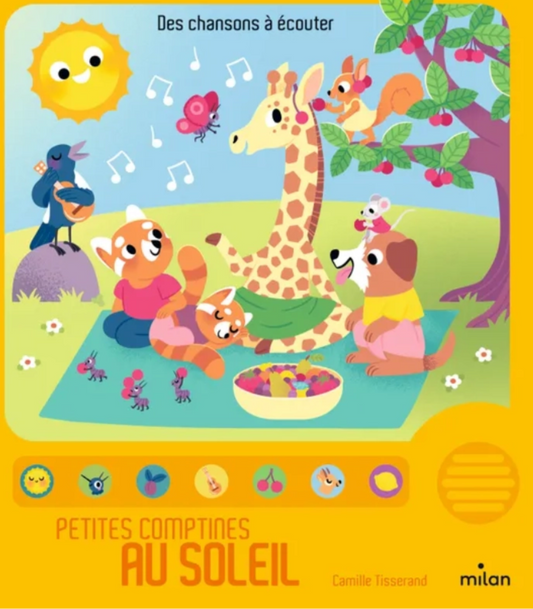 Livre bébé "Petites comptines au soleil"