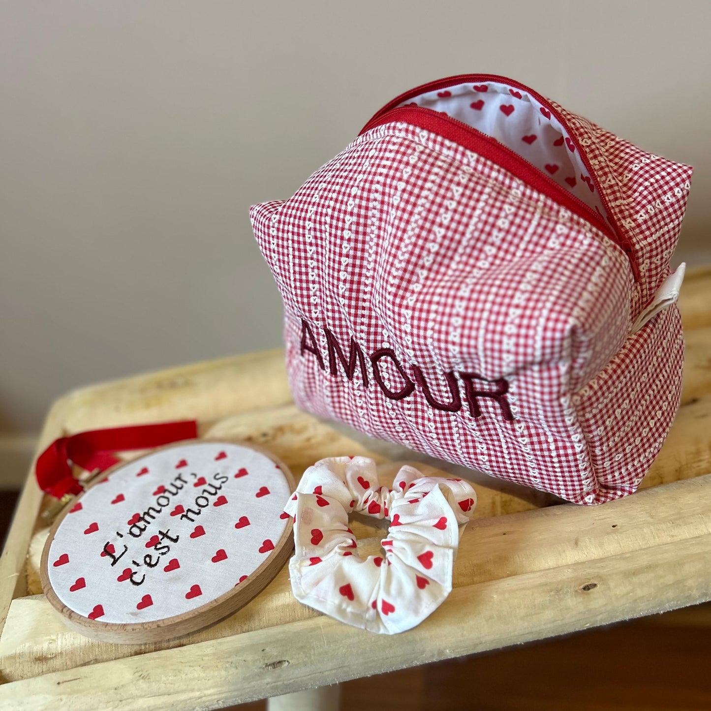 Trousse de toilette amour - EDITION LIMITEE personnalisable