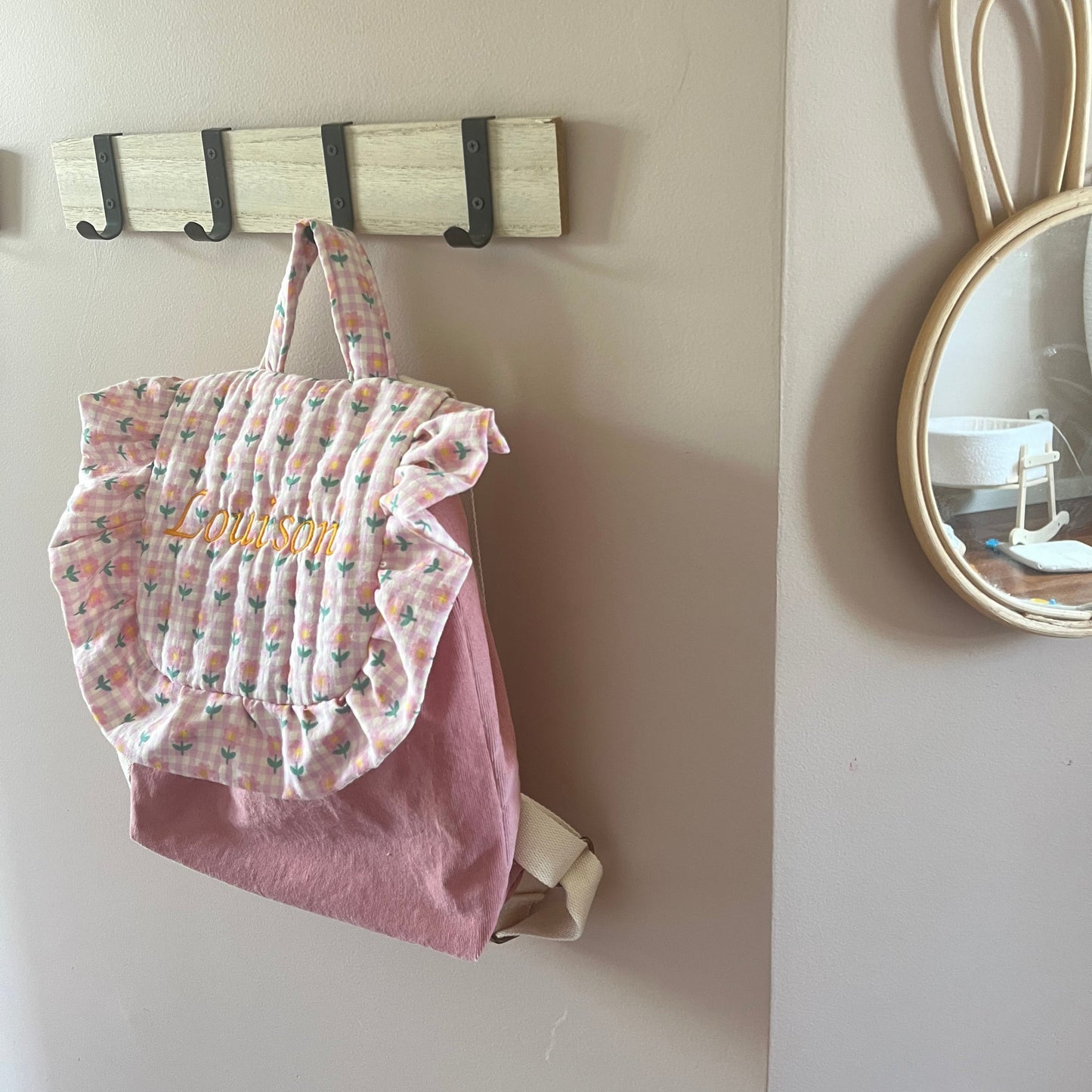 Sac à dos velour enfant - personnalisable