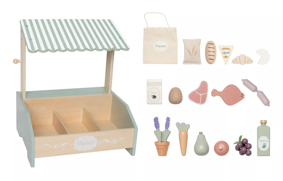 Jouet en bois enfant - Mini marchande