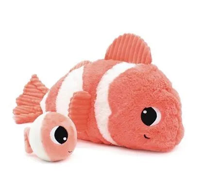 Peluche d'aide à la séparation poisson clown maman et bébé Corail
