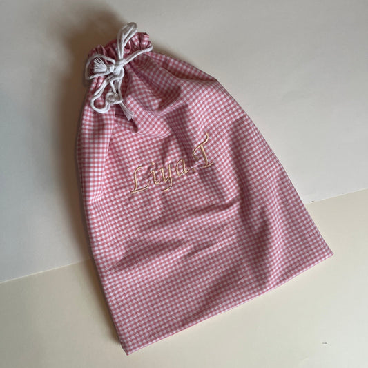 Pochon pour ranger le doudou de bébé personnalisable