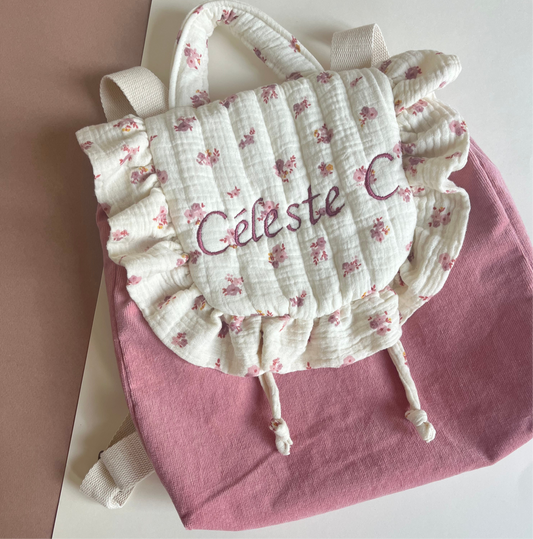 Sac à dos velour enfant - personnalisable