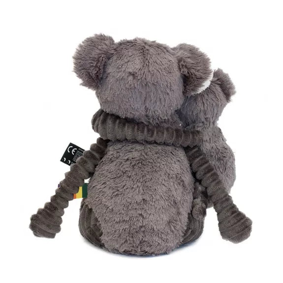 Peluche d'aide à la séparation Koala maman et bébé gris