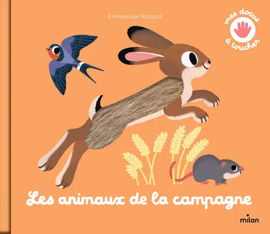 Livre bébé "Mes docs à toucher les animaux de la campagne"