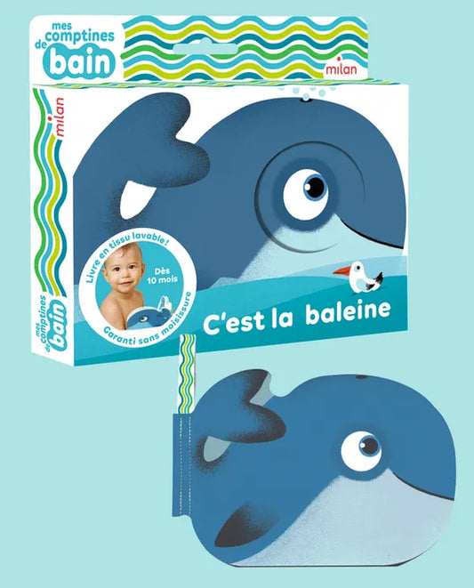 Livre de bain - c'est la baleine