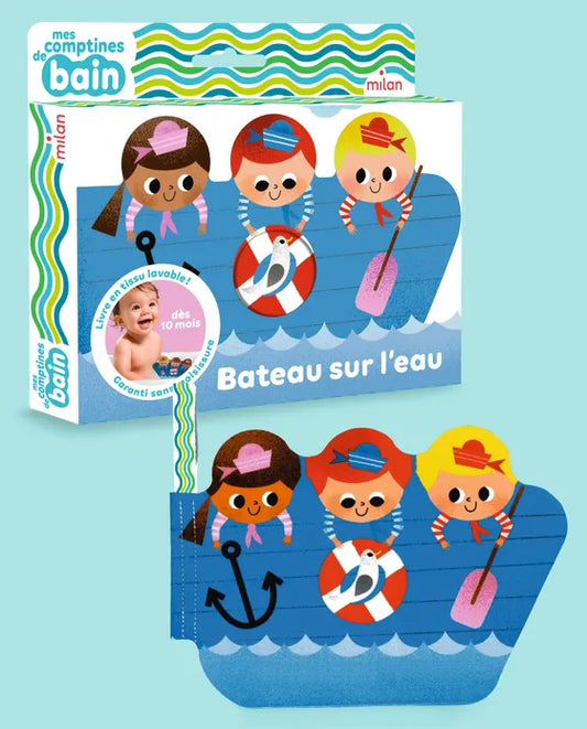 Livre de bain - bateau sur l'eau