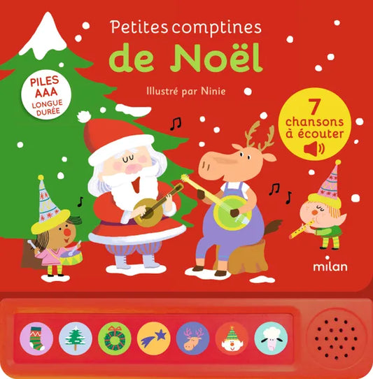 Livre bébé "Petites comptines de Noël"