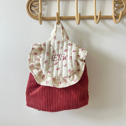 Sac à dos velour enfant - personnalisable