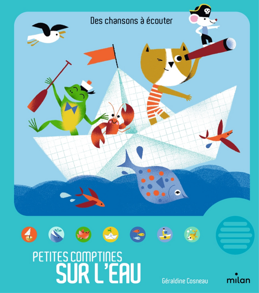 Livre bébé "Petite comptine sur l'eau"