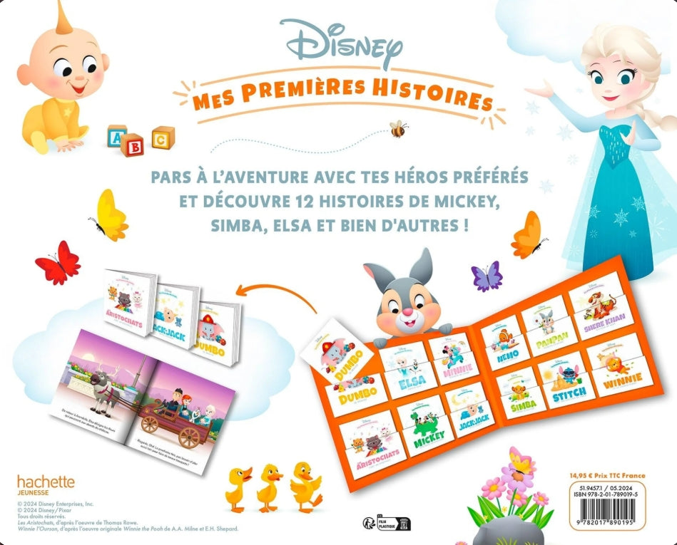 LIVRE COFFRET - DISNEY - Mes Premières Histoires - Les 12 livres de tes héros