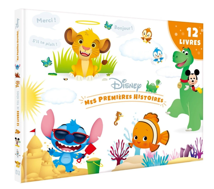LIVRE COFFRET - DISNEY - Mes Premières Histoires - Les 12 livres de tes héros