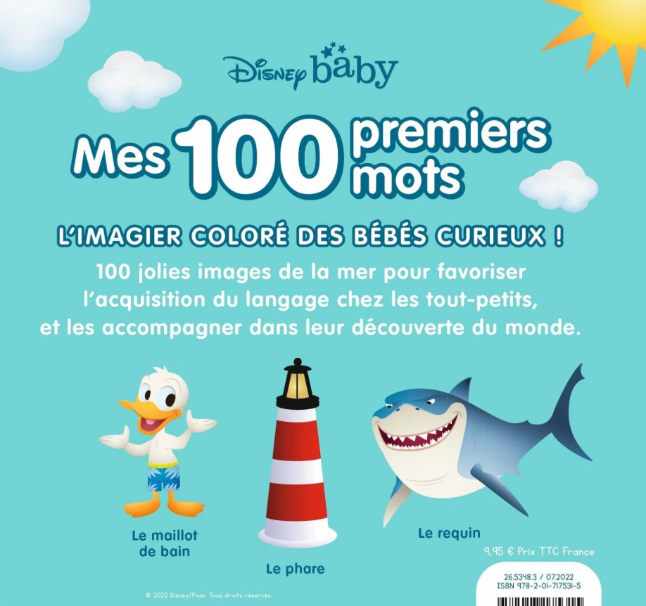LIVRE - DISNEY BABY - Mes 100 Premiers mots - La mer