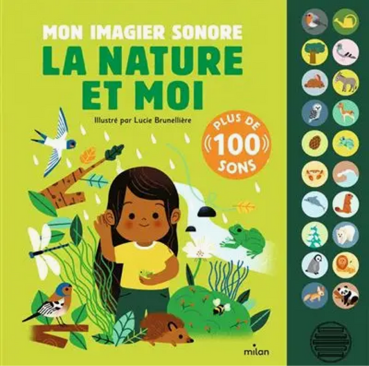 Livre bébé "Grand imagier sonore de la nature"