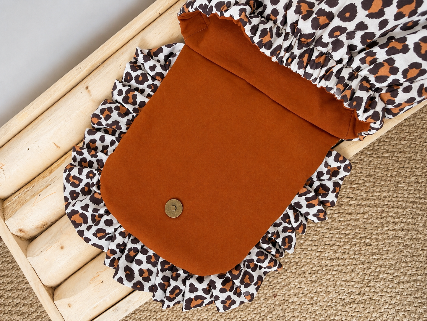 Sac à dos enfant léopard coton - personnalisable