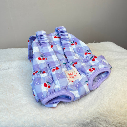 Porte bébé vichy violet cerise Tiny Harlow