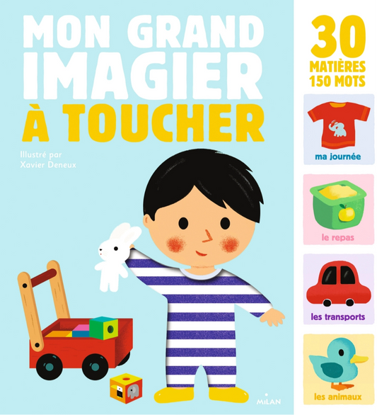 Livre bébé "Mon grand imagier a toucher"