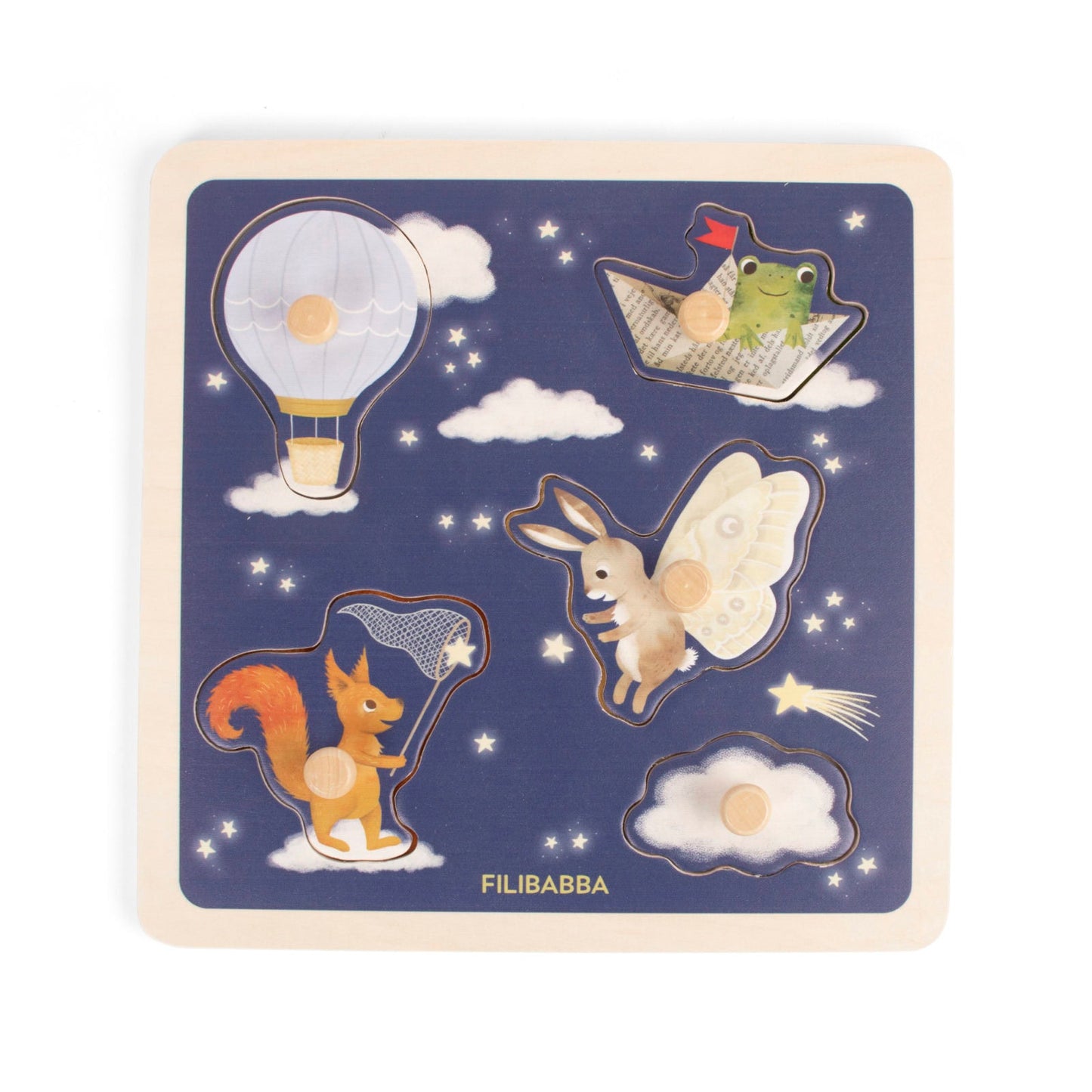 Puzzle sensoriel en bois - Littles aventurers Filibabba