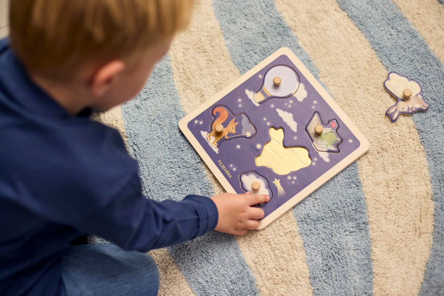 Puzzle sensoriel en bois - Littles aventurers Filibabba