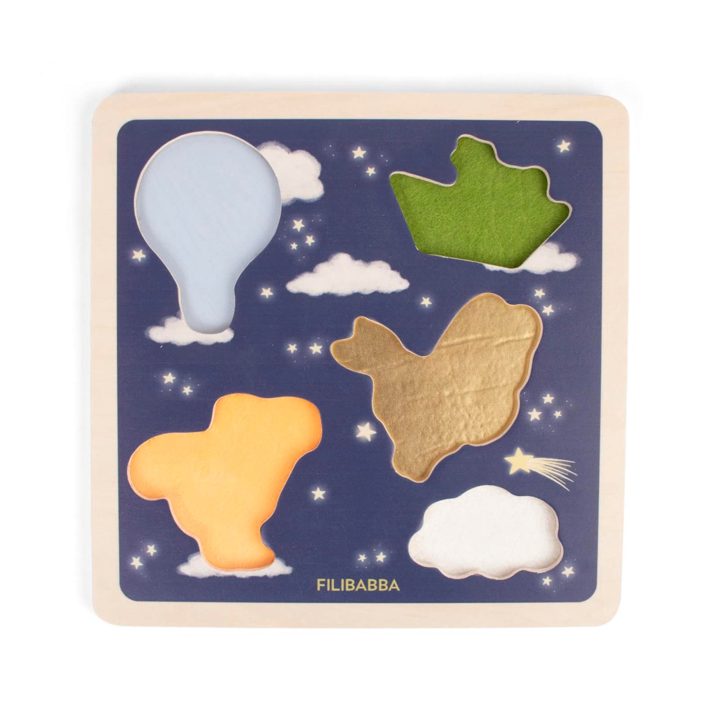 Puzzle sensoriel en bois - Littles aventurers Filibabba