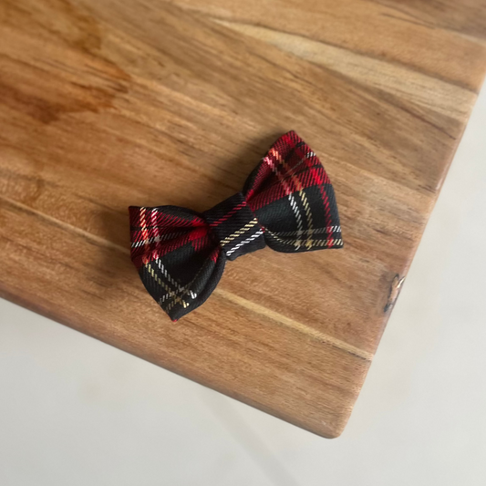 Barrette noeud - tartan
