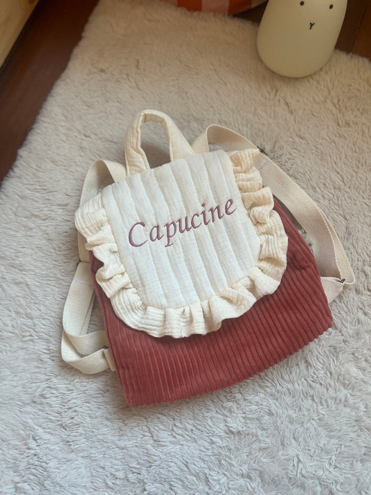 Sac à dos velour enfant - personnalisable