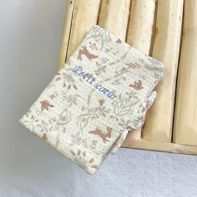 Protège carnet de santé personnalisable - Lapin